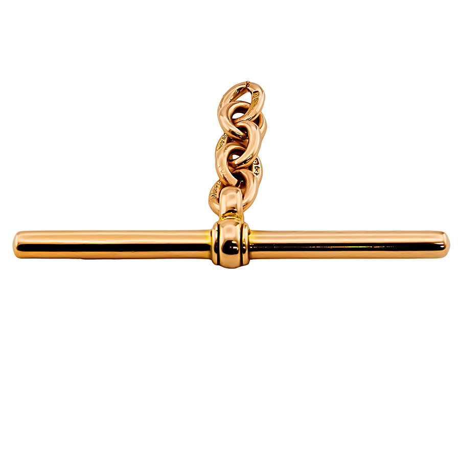 9ct Gold 3.6g T-Bar Pendant